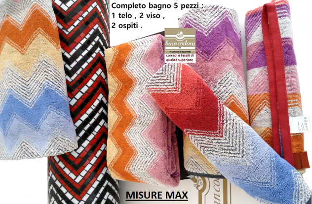 SET SPUGNE BAGNO 5 PEZZI  MISSONI 3 MODELLI - Foto 4