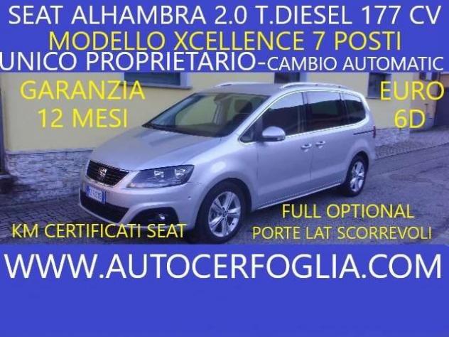SEAT Alhambra III 2.0 tdi cr Xcellence 177cv dsg rif. 22972479