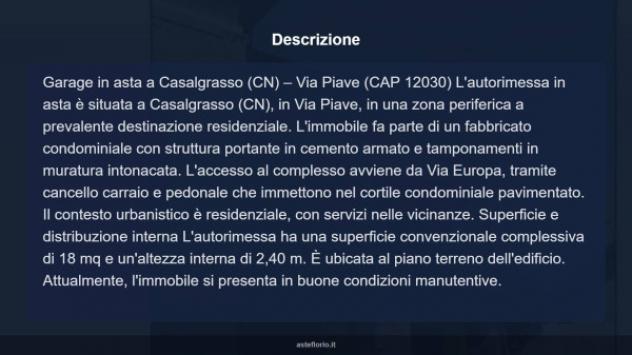 Immobile in asta di 18 m² in vendita a Casalgrasso - Foto 8