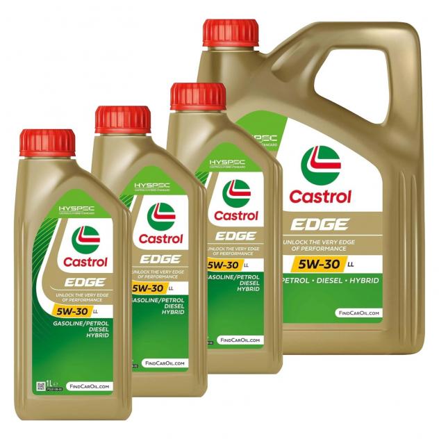 7 Litri Castrol EDGE 5W30 LL Olio Motore Sintetico