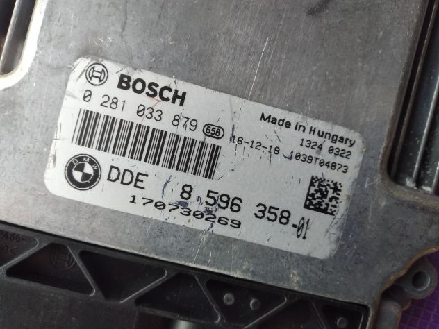 Centralina motore ECU Bosch 0281033879 DDE8596358 EDC17C50 COMPUTER BMW X3 2.0 - Foto 5