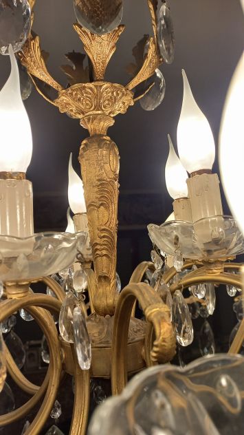 Coppia lampadari con pendenti cristallo - Foto 4