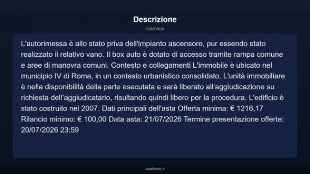 Immobile in asta di 15 m² in vendita a Roma - Foto 4