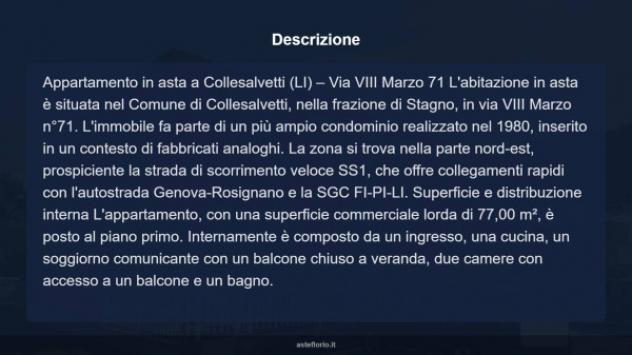 Immobile in asta di 77 m² in vendita a Collesalvetti - Foto 11