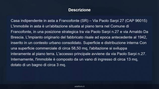 Immobile in asta di 58 m² in vendita a Francofonte - Foto 10