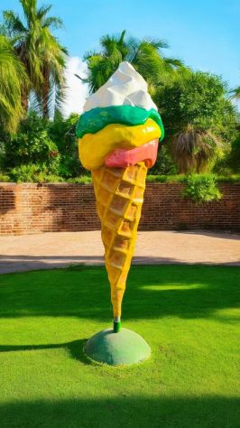 🍦 INSEGNA GELATO GIGANTE IN VETRORESINA – PEZZO UNICO FATTO A MANO - Foto 2