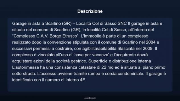 Immobile in asta di 22 m² in vendita a Scarlino - Foto 6