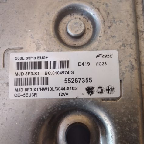 Centralina Motore FPT Fiat 500L 1.3 MJET MJD8F3.X1 55267355 HW10L - Foto 4