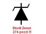 Diodi Zener assortiti 274 pezzi "NUOVI"