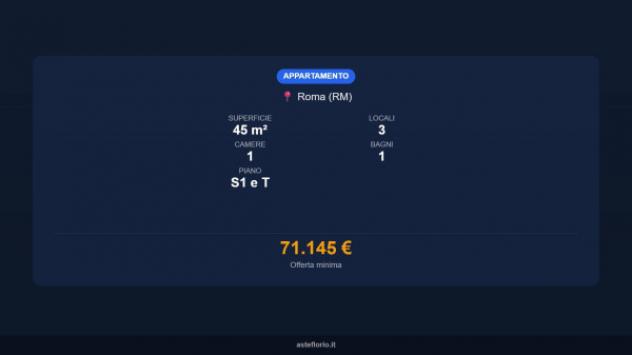 Immobile in asta di 45 m², box auto in vendita a Roma - Foto 16