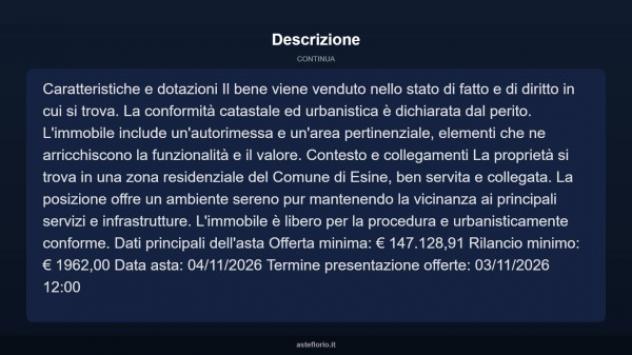 Immobile in asta di 176 m² con più di 5 locali e box auto in vendita a Esine - Foto 6