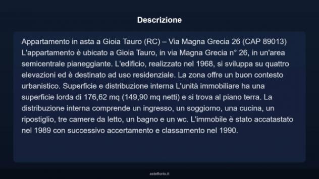 Immobile in asta di 176 m² con più di 5 locali in vendita a Gioia Tauro - Foto 4