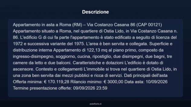 Immobile in asta di 122 m² in vendita a Roma - Foto 3