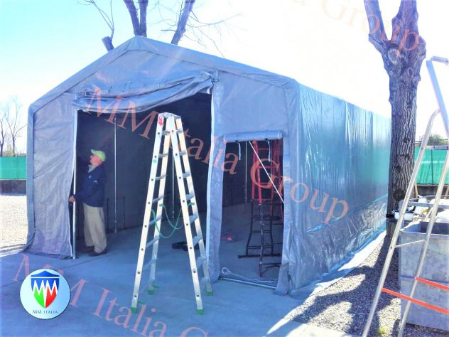 Tendoni coperture  Agritunnel in pvc 5 x 10 pvc 600 gr. mq. - Foto 4