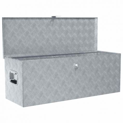 Cassetta in Alluminio 110,5x38,5x40cm Argento - Foto 2