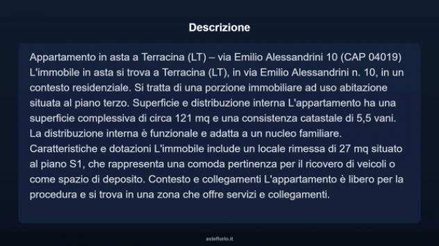 Immobile in asta di 121 m², box auto in vendita a Terracina - Foto 7