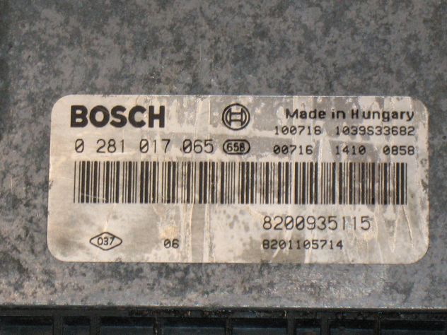 0281017065 ECU RENAULT TRAFIC 2.0 EDC16C36-3.3 8200935115 8201105714 - Foto 2