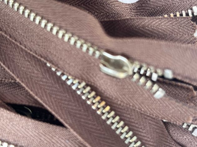 X76 Cerniere Lampo Zip metallo YKK senza tiretto cm 20 Marrone – Pz. 90 - Foto 3