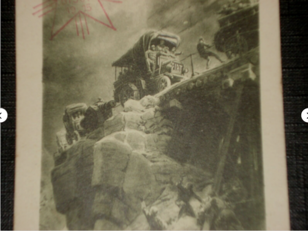 cartolina antica vintage prima guerra mondiale militaria bourgogne dijon usata - Foto 5