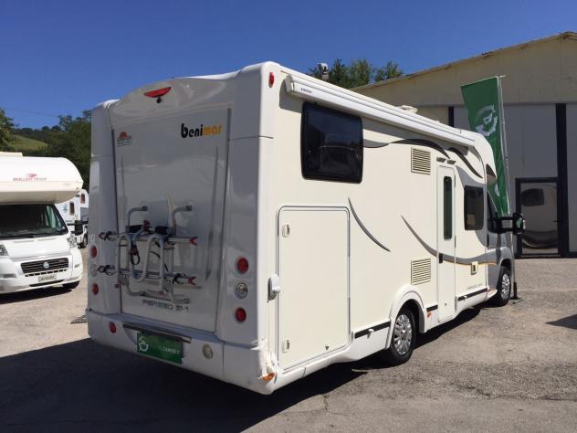 CAMPER BENIMAR DUCATO BASCULANTE GARAGE MATRIMONIALE CLIMATIZZATORE 6 POSTI GENERALI USATO - Foto 4
