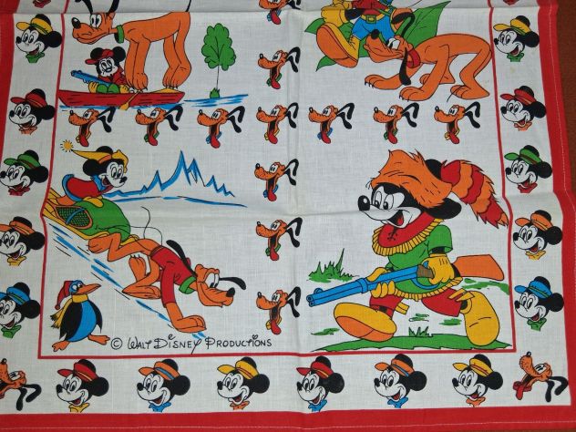 3 Strofinacci Canovacci Cucina Lino e Cotone Disney - Proverbio Irlandese - Foca - Foto 4