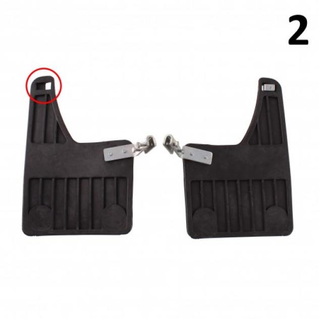 Coppia paraspruzzi Metalplast 2423 auto epoca - Foto 4