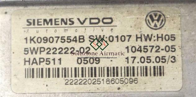 Audi A3 2.0 centralina trazione 4x4 Haldex 5WP22222-02 - Foto 4