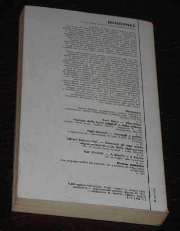 MARXIANA 2, Enzo Modugno, Editore DEDALO, 1a edizione 1 gennaio 1976. - Foto 5