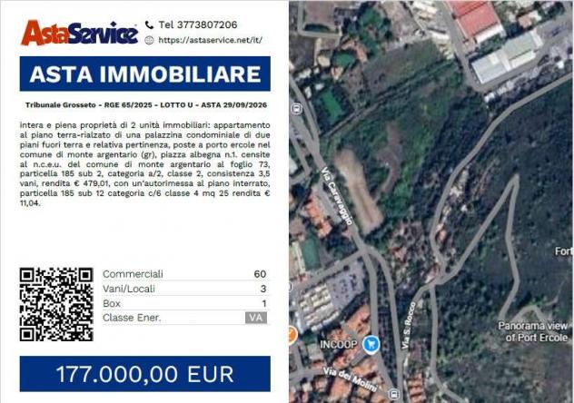 Tribunale Grosseto - RGE 65/2025 - LOTTO U - Tribunale Grosseto - RGE 65/2025 - LOTTO U - ASTA 29/09/2026