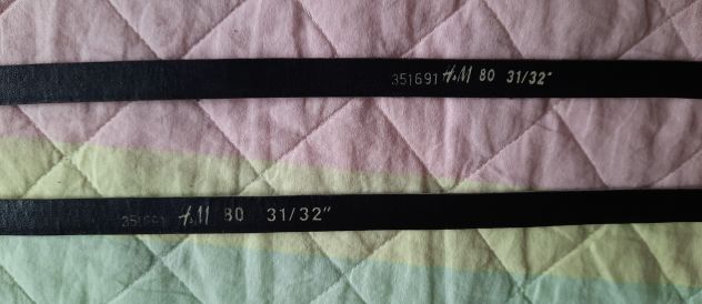 Coppia due cinture H&amp;M argento e oro glitter - Foto 2