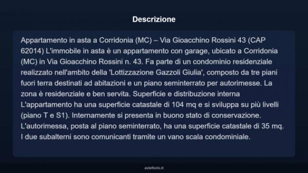 Immobile in asta di 104 m², box auto in vendita a Corridonia - Foto 6
