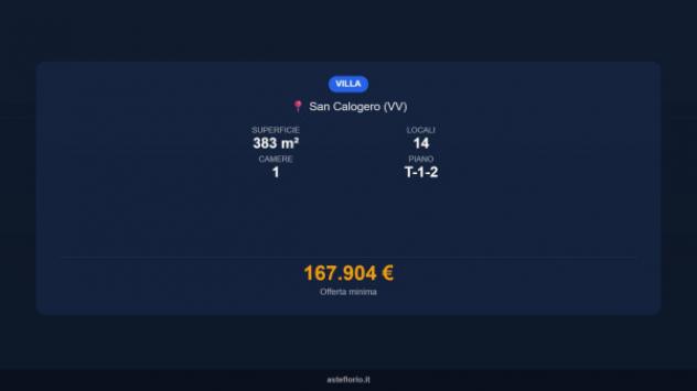 Immobile in asta di 383 m² con più di 5 locali e box auto in vendita a San Calogero - Foto 15