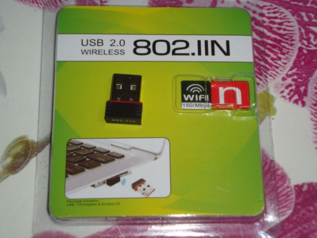 Mini scheda wireless USB 150 Mbps- Nuova - Foto 2