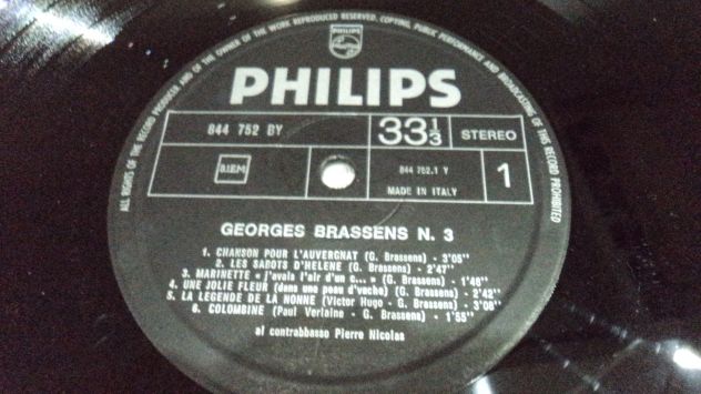 Georges Brassens III - 33 giri in Vinile - Foto 6