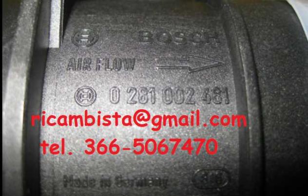 0281002461 Volkswagen Golf V 2.0 misuratore massa aria Bosch - Foto 3