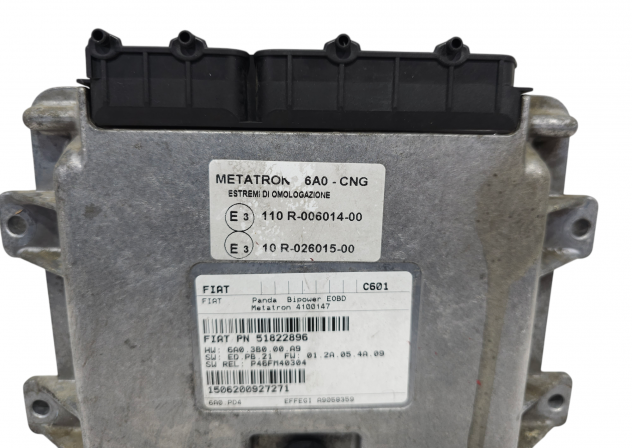CENTRALINA METANO FIAT Panda 2° Serie 51822896 Bifuel/Metano 1200 (0310) - Foto 12