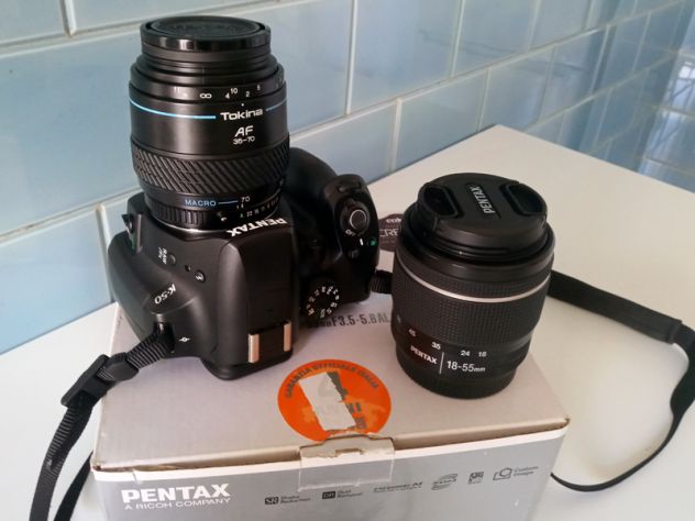 Vendo fotocamera Pentax K-50 guasta + obiettivo 18-55mm + Tokina AF 35-70mm - Foto 3