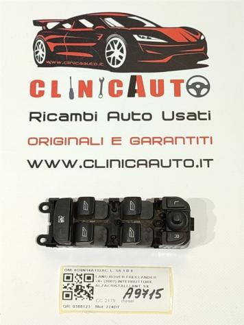 PULSANTIERA ANTERIORE SINISTRA LAND ROVER Freelander 3° Serie 6G9N14A132AC 224DT (0611)