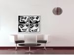 Quadro Pop Art dipinto a mano di Keith Haring
