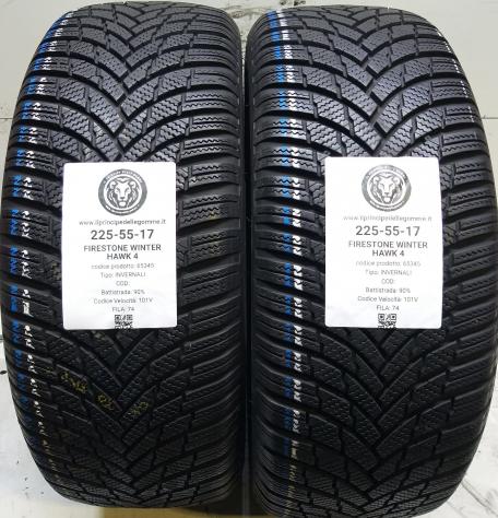 2 GOMME 225 55 17 FIRESTONE A65345