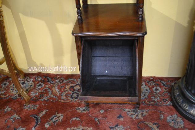 Antico mobile carboniera stile inglese Vittoriana - Foto 8