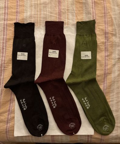 SET 3 PAIA CALZE NUOVE DA UOMO LEGGERE FIRMATE ORIGINALI PAUL SMITH,MADE IN ITAL - Foto 7
