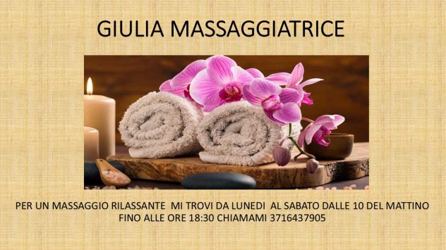 GIULIA MASSAGGIO RELAX SONO RITORNATA Tel:3716437905