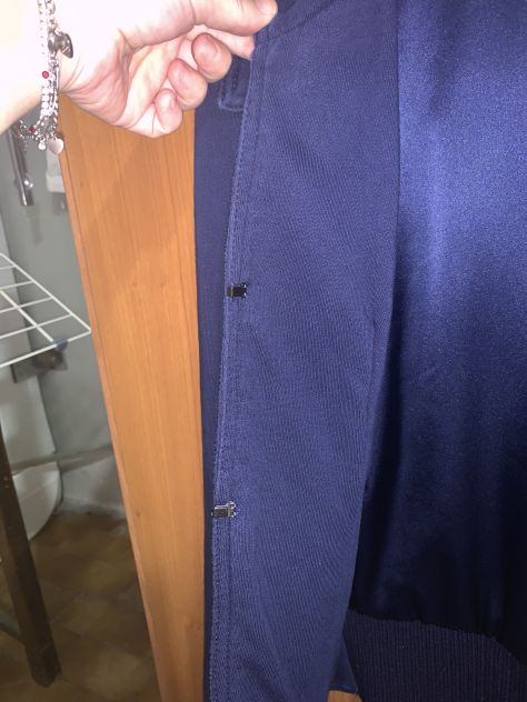 FELPA/GIACCA COME NUOVA DA DONNA FIRMATA ORIGINALE“PINKO”IN COTONE,TAGLIA M,BL - Foto 6
