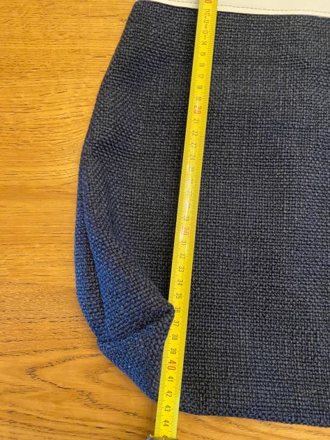 Borsa in tela di cotone blu NUOVA - Foto 4