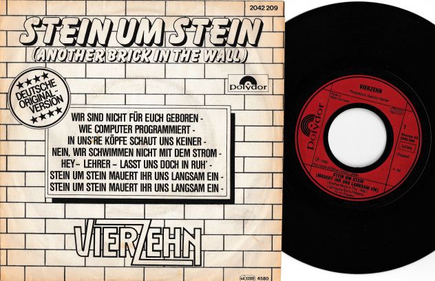 PINK FLOYD - Another Brick in the Wall (Stein Um Stein) 7'' / 45 giri 1980 - Foto 2