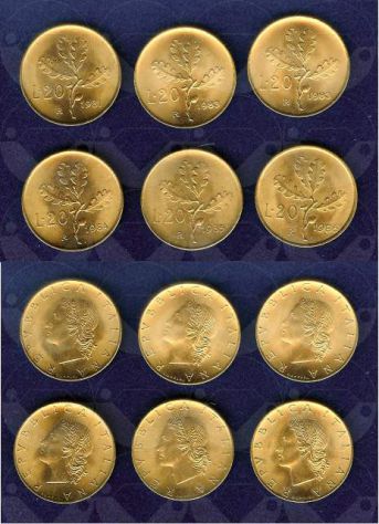 ITALIA 1969-1992 Moneta 20 Lire FDC - Foto 3