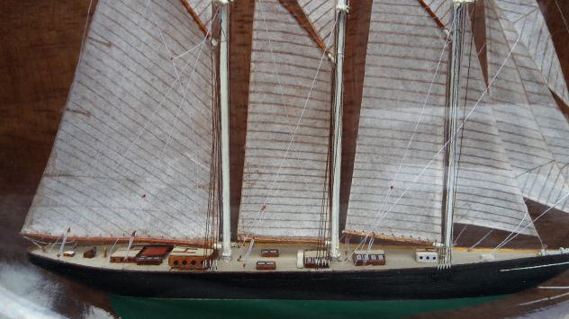 Modellino nave in bottiglia Yacht Atlantic. - Foto 5