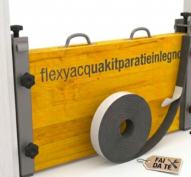 FLEXY ACQUA KIT PARATIA ANTI-ALLAGAMENTO IN LEGNO "FAI DA TE - Foto 2