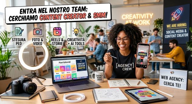 Content Creator &amp; Social Media Manager (con competenze AI e Graphic Design)